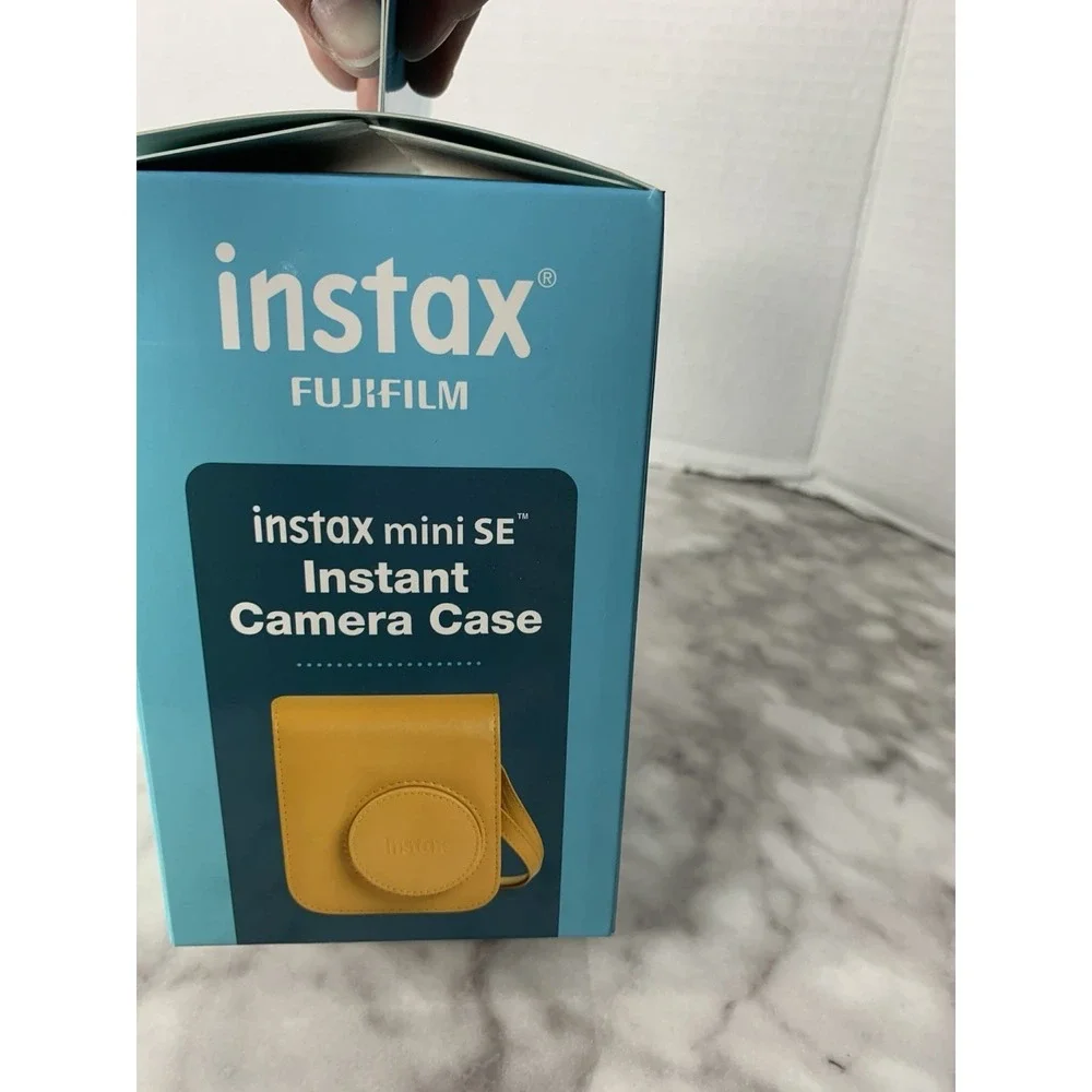 Fujifilm Instax Mini SE Instant Camera Case - Brown Leatherette
